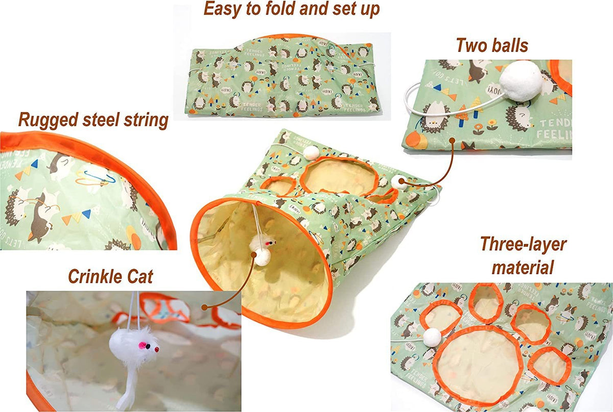 Cat Tunnel Rolling Dragon Toy