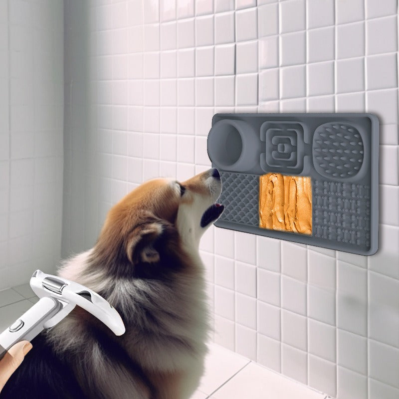 New pet licking pad Pet tableware Dog slow food pad Meal pad Sucker cup slow food pad Dog licking pad