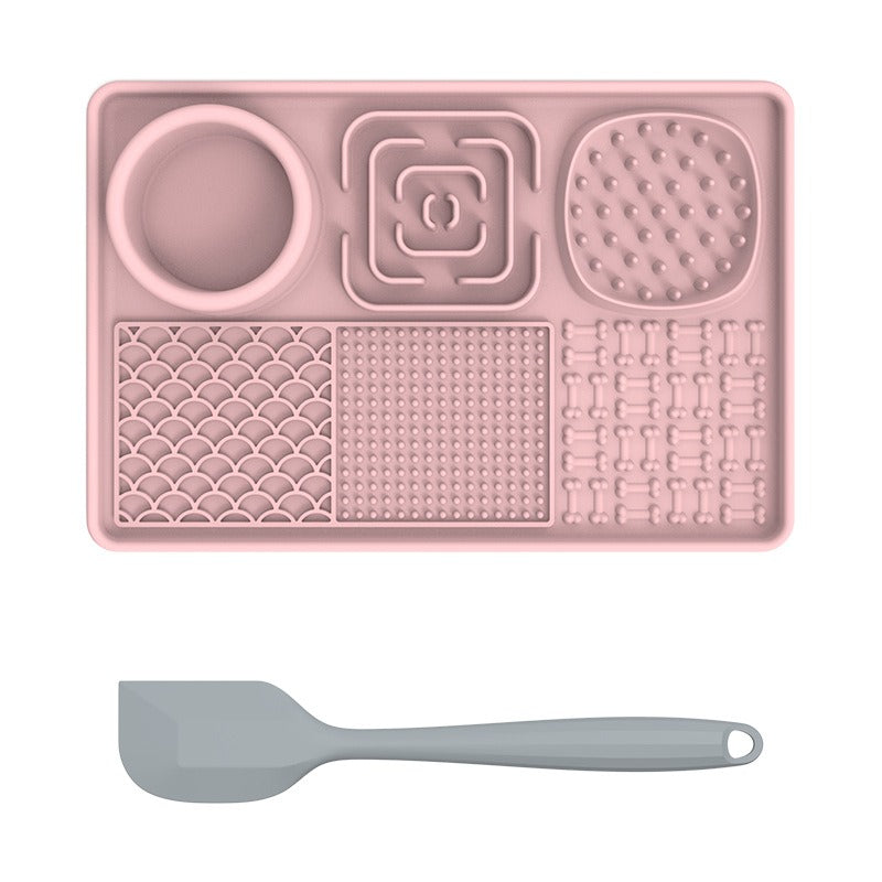 New pet licking pad Pet tableware Dog slow food pad Meal pad Sucker cup slow food pad Dog licking pad