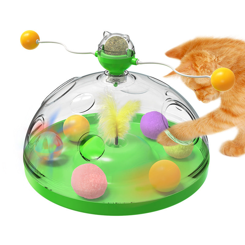 Cat Windmill Mint Treasure Toy