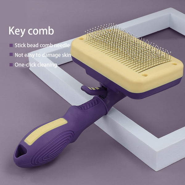 Self-Cleaning Pet Dematting Comb