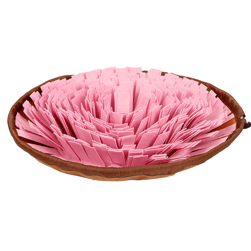 Slow Feeding Sniffing Mat Pet Toy Dog Food Dispensing Multi-Color Stress Relief Training Sniffing Dog Bowl