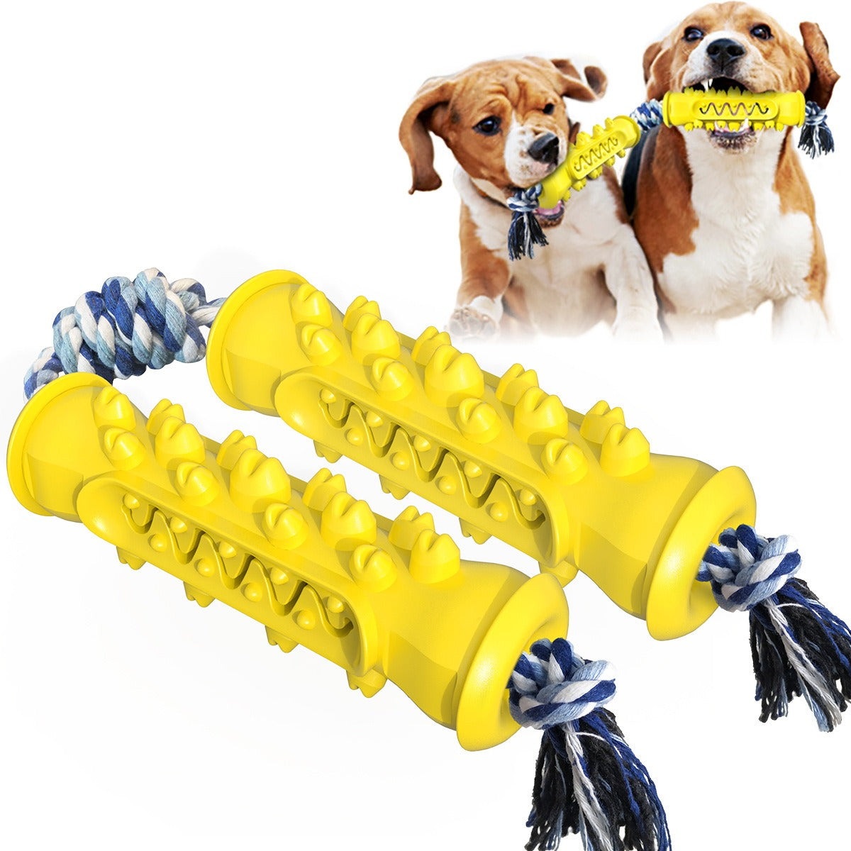 Dog Tooth Cleaning Bone Rope Toy