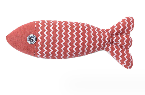 Cat Mint Hemp Fish Toy