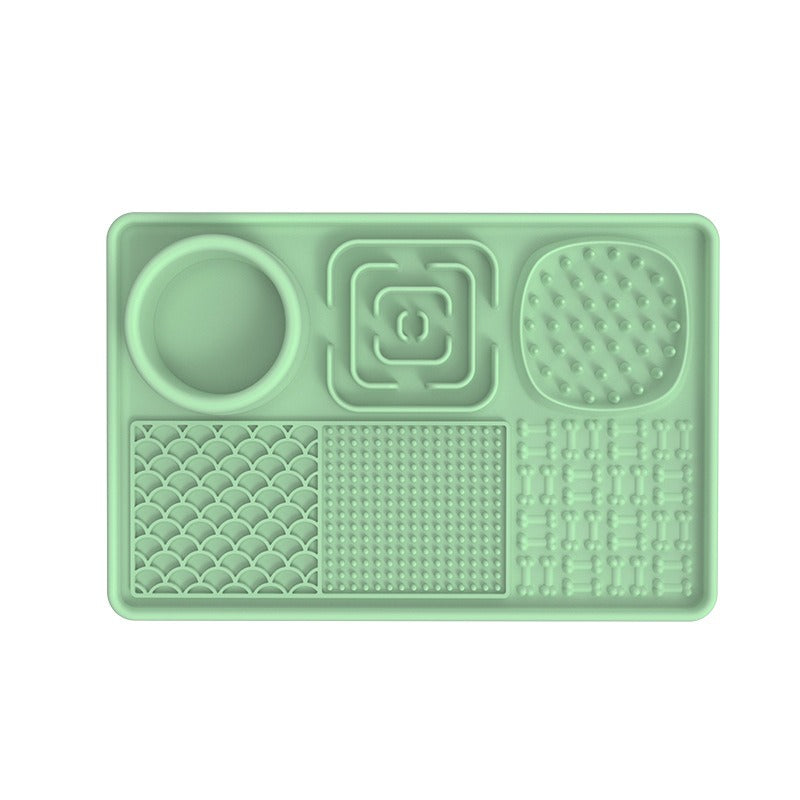 New pet licking pad Pet tableware Dog slow food pad Meal pad Sucker cup slow food pad Dog licking pad