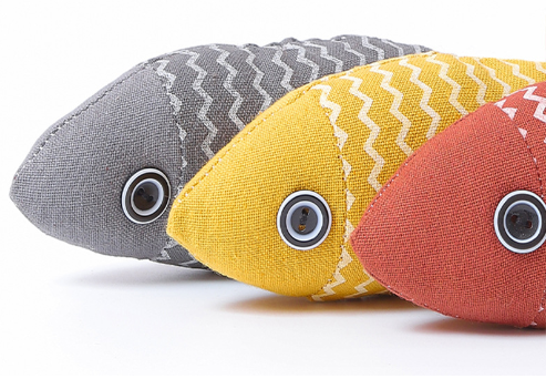 Cat Mint Hemp Fish Toy