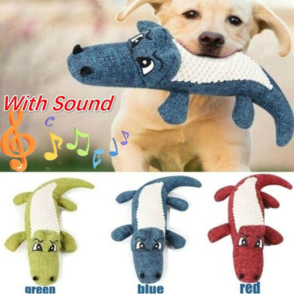 Dog Linen Plush Squeaky Chew Toy