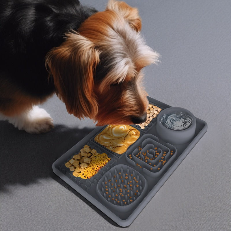 New pet licking pad Pet tableware Dog slow food pad Meal pad Sucker cup slow food pad Dog licking pad