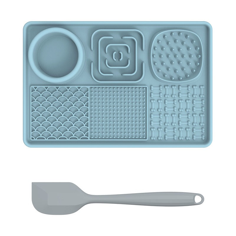 New pet licking pad Pet tableware Dog slow food pad Meal pad Sucker cup slow food pad Dog licking pad