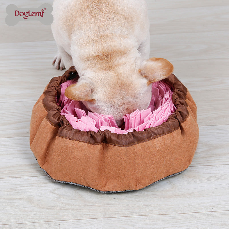Slow Feeding Sniffing Mat Pet Toy Dog Food Dispensing Multi-Color Stress Relief Training Sniffing Dog Bowl