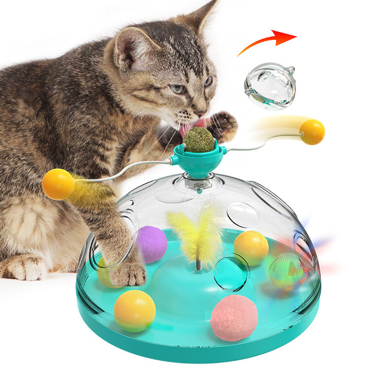 Cat Windmill Mint Treasure Toy