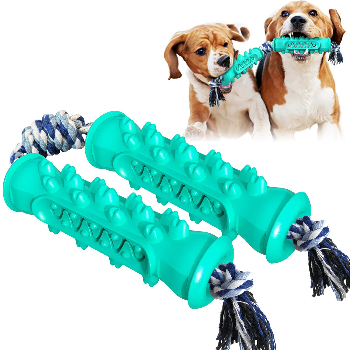 Dog Tooth Cleaning Bone Rope Toy