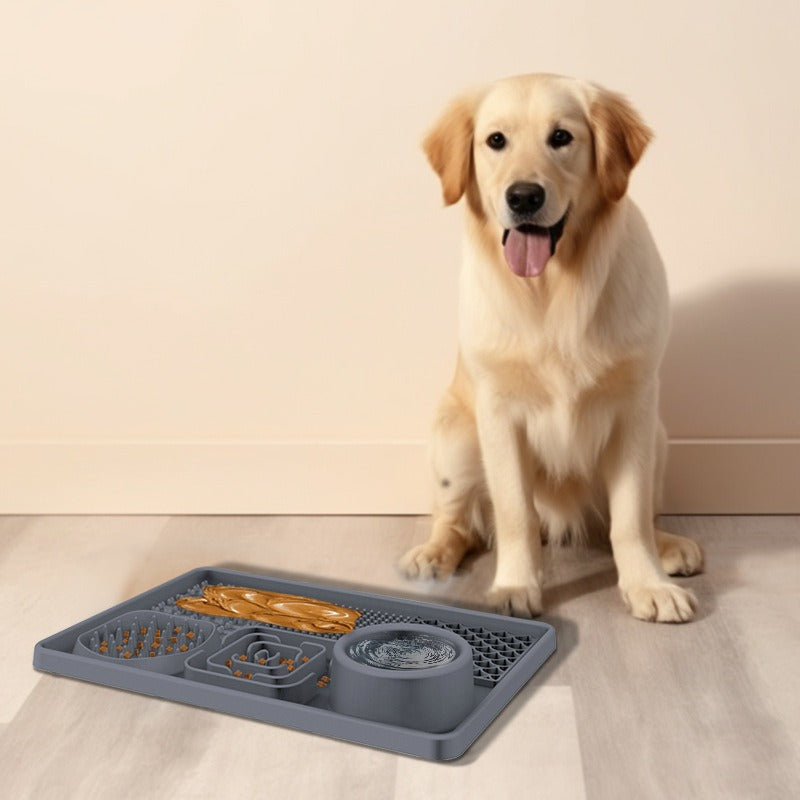 New pet licking pad Pet tableware Dog slow food pad Meal pad Sucker cup slow food pad Dog licking pad