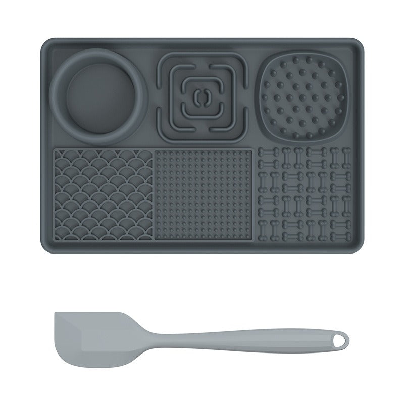 New pet licking pad Pet tableware Dog slow food pad Meal pad Sucker cup slow food pad Dog licking pad