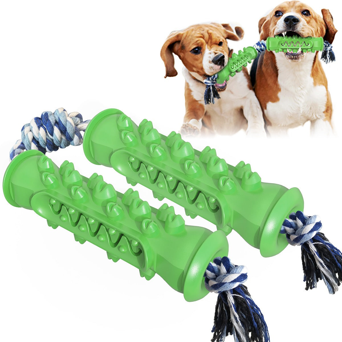 Dog Tooth Cleaning Bone Rope Toy