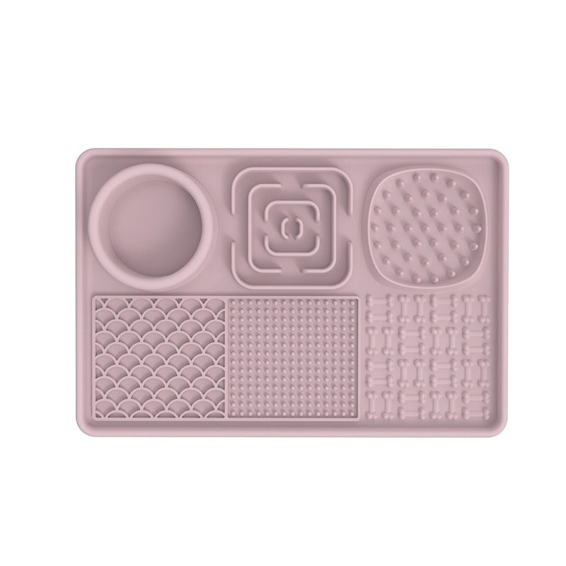 New pet licking pad Pet tableware Dog slow food pad Meal pad Sucker cup slow food pad Dog licking pad