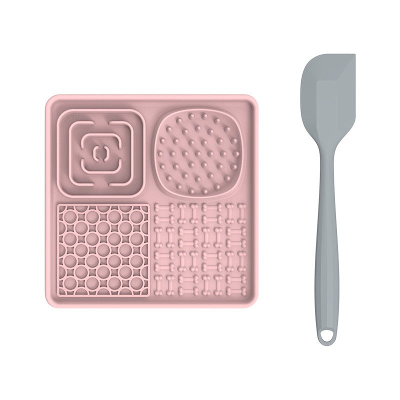 New pet licking pad Pet tableware Dog slow food pad Meal pad Sucker cup slow food pad Dog licking pad