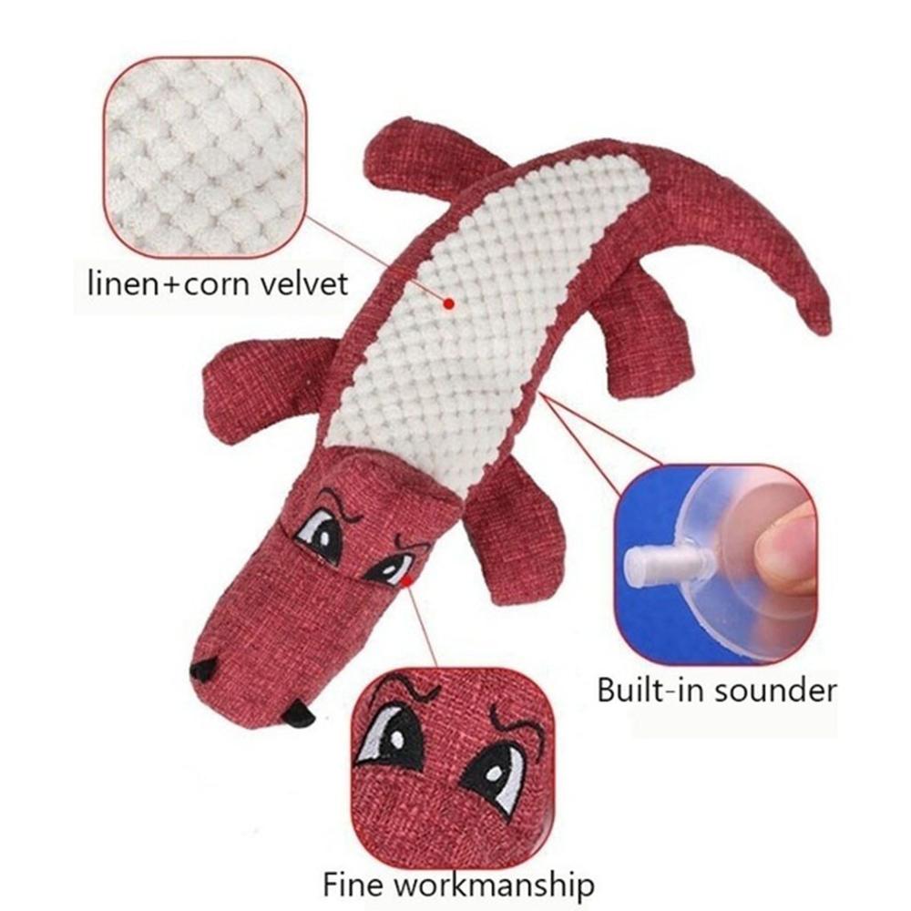 Dog Linen Plush Squeaky Chew Toy
