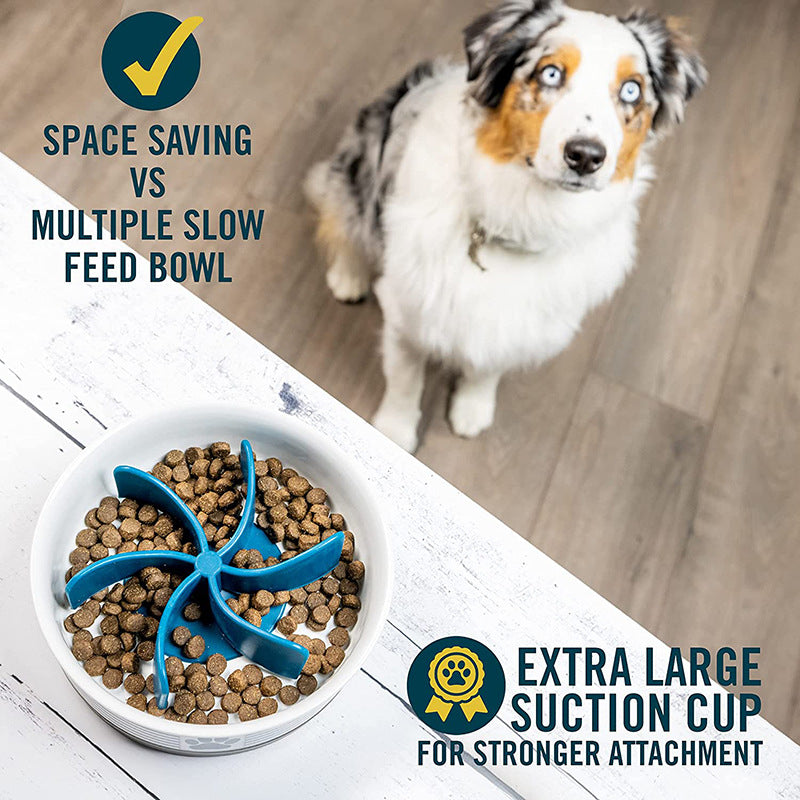 OurPets Pet Feeder Propeller Dogs Slow Down Feeding Speed Protect Intestinal Feeder