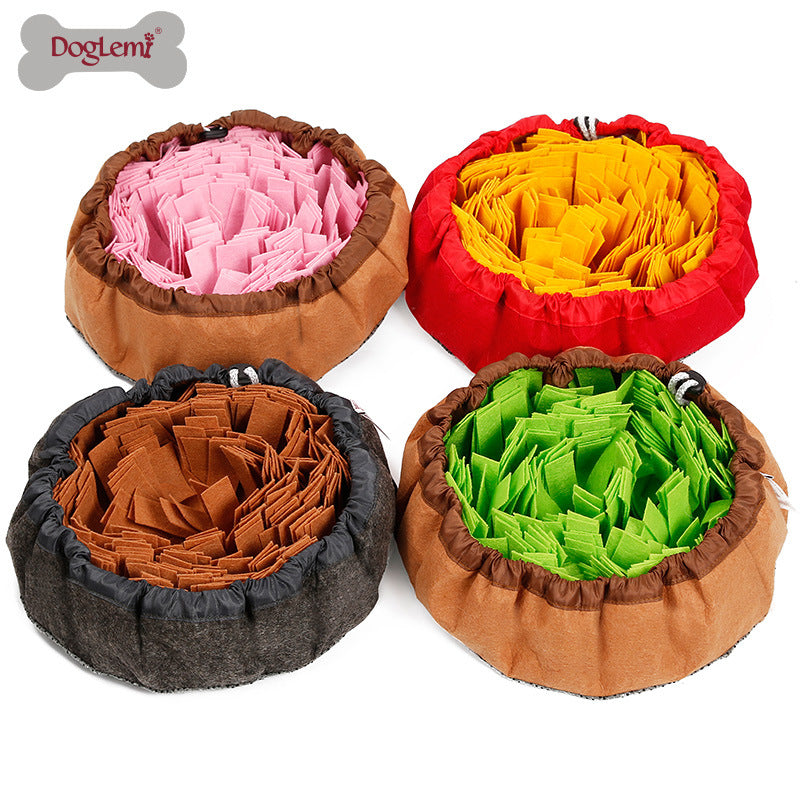 Slow Feeding Sniffing Mat Pet Toy Dog Food Dispensing Multi-Color Stress Relief Training Sniffing Dog Bowl