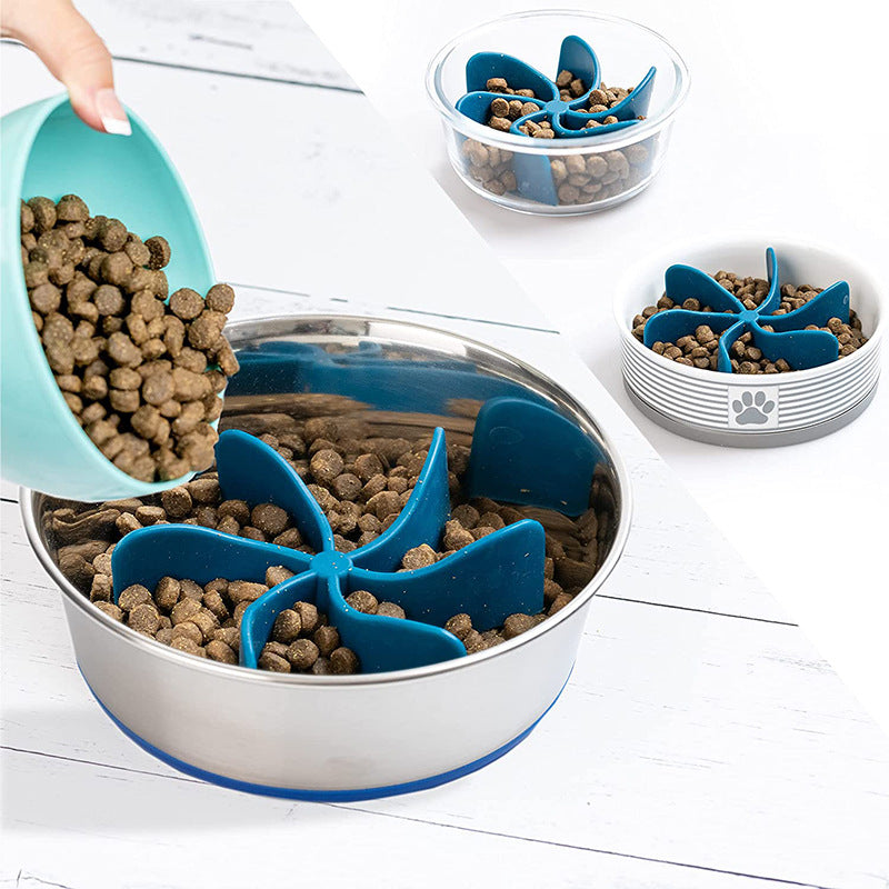 OurPets Pet Feeder Propeller Dogs Slow Down Feeding Speed Protect Intestinal Feeder