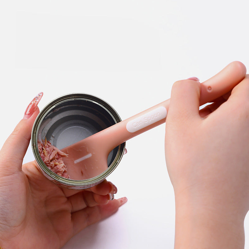 Cat Canned Spoon Dog Wet Food Pet Feeding Stirring Long Handle Cat Spoon Canned Open Lid Pet Canning Spoon