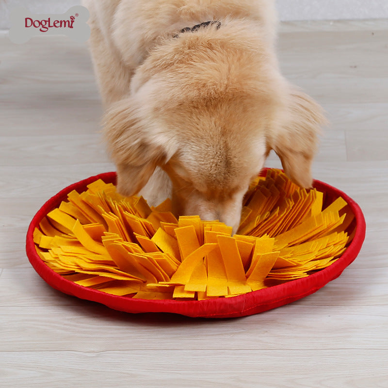 Slow Feeding Sniffing Mat Pet Toy Dog Food Dispensing Multi-Color Stress Relief Training Sniffing Dog Bowl