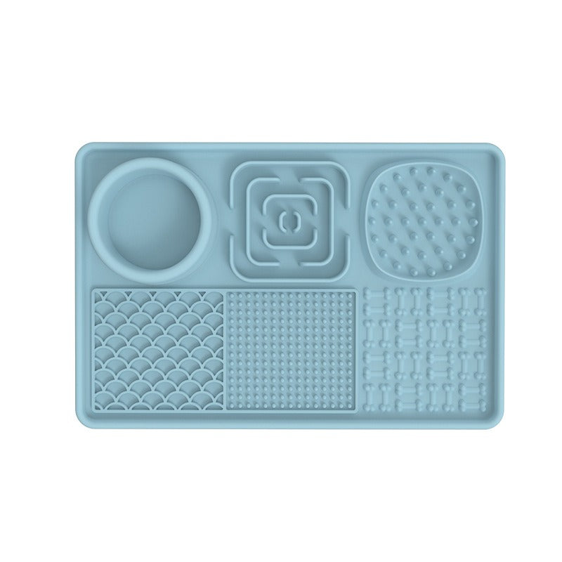 New pet licking pad Pet tableware Dog slow food pad Meal pad Sucker cup slow food pad Dog licking pad