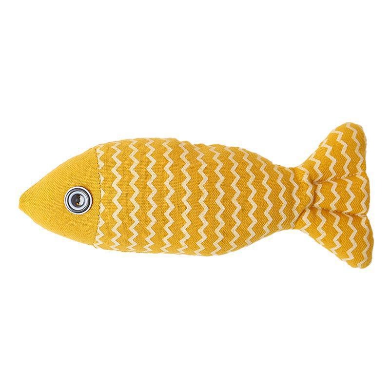 Cat Mint Hemp Fish Toy