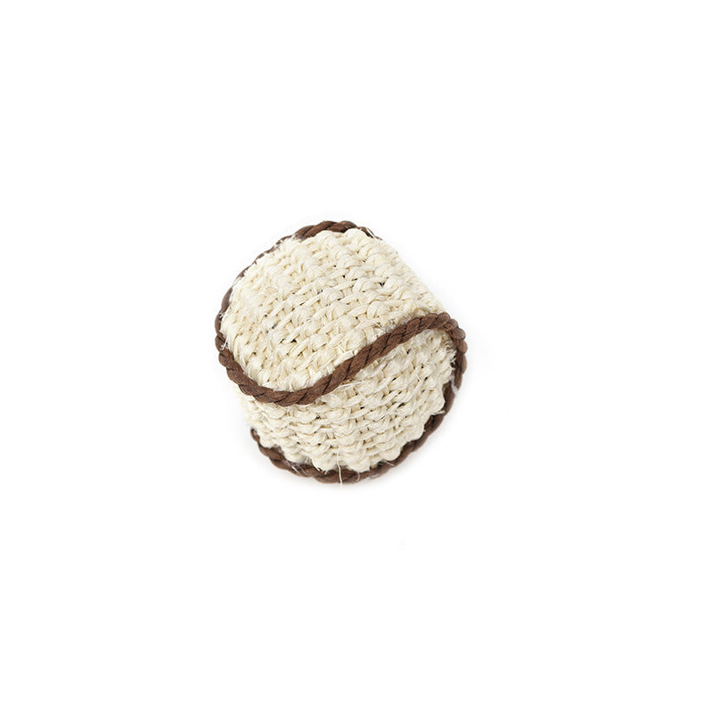 Cat Sisal Knit Ball Toy